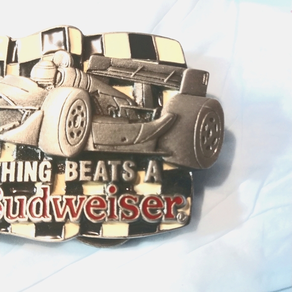 USA VTG Belt Buckle 1992 Budweiser Anheuser Busch Mint Condition - Picture 5 of 12